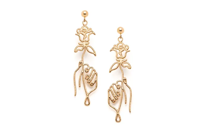 Sofia Zakia Picassos Roses Earrings Earrings