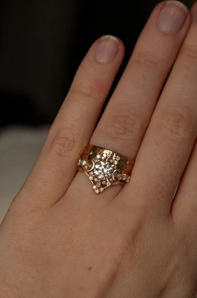 Sofia Zakia Rings Diamond Wandering Star Supreme Ring