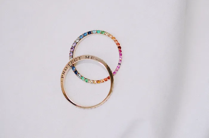 Sofia Zakia Technicolour Ring of Salt Readytoship Rings