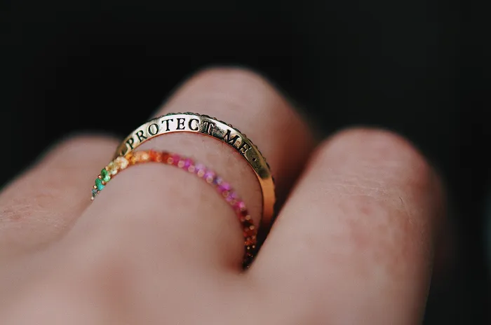 Sofia Zakia Technicolour Ring of Salt Readytoship Rings