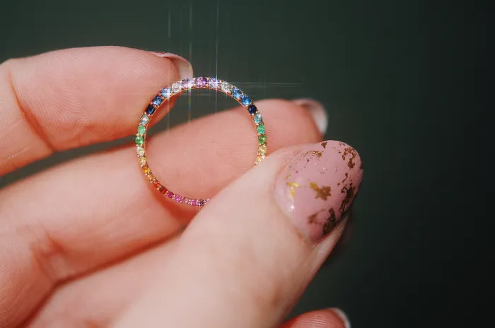 Sofia Zakia Technicolour Ring of Salt Readytoship Rings