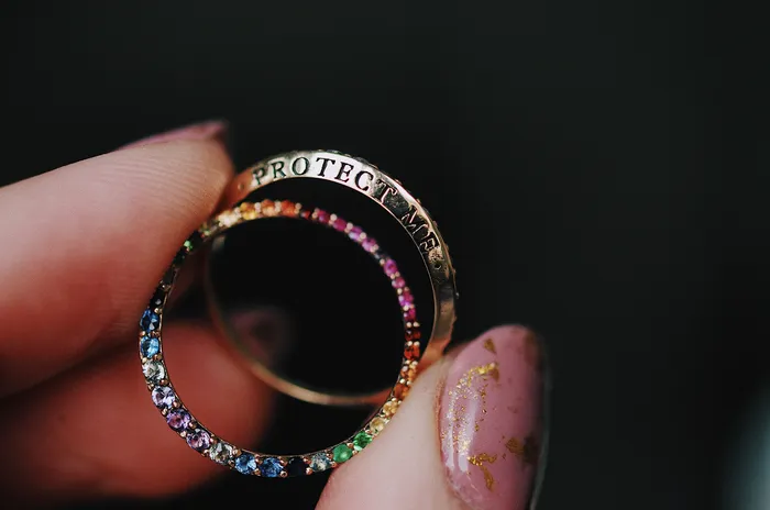 Sofia Zakia Technicolour Ring of Salt Readytoship Rings