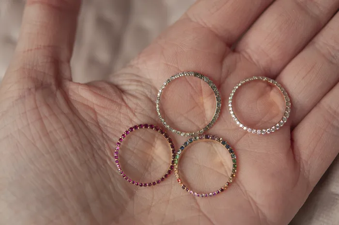Sofia Zakia Technicolour Ring of Salt Readytoship Rings