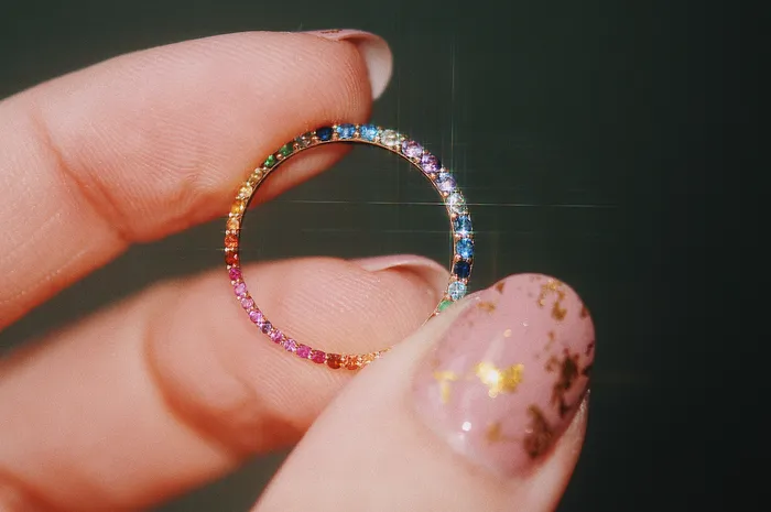 Sofia Zakia Technicolour Ring of Salt Readytoship Rings