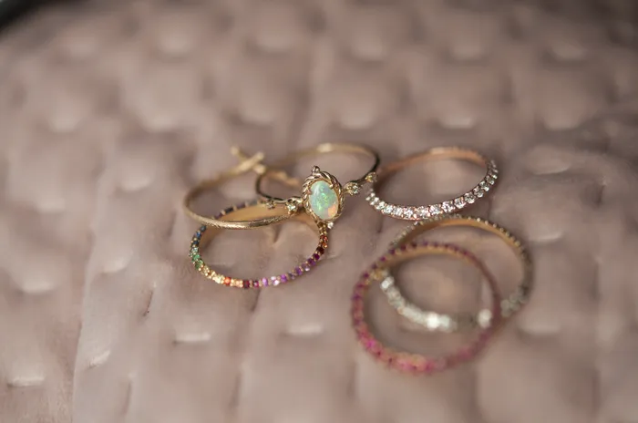 Sofia Zakia Technicolour Ring of Salt Readytoship Rings