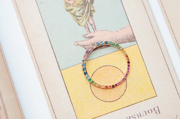 Sofia Zakia Technicolour Ring of Salt Readytoship Rings