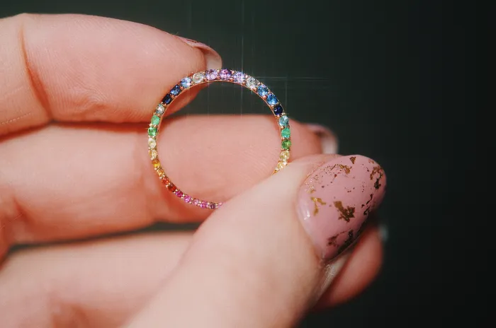 Sofia Zakia Technicolour Ring of Salt Readytoship Rings