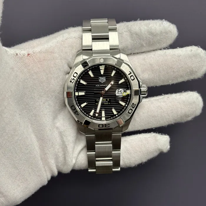 Tag Heuer Aquaracer 43mm Black Dial Watch Ref WBP208B0 Happy Jewelers Watches Tag Heuer Aquaracer 43mm Black Dial Watch Ref WBP208B0 Happy Jewelers Watches
