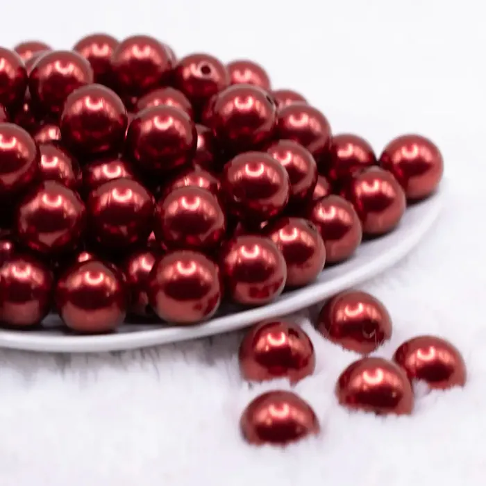 The BumbleBead Company 16mm Burnt Umber Faux Pearl Acrylic Bubblegum Jewelry Beads Earrings The BumbleBead Company 16mm Burnt Umber Faux Pearl Acrylic Bubblegum Jewelry Beads Earrings