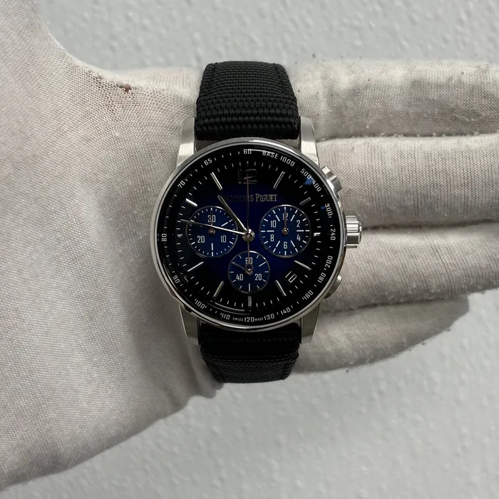 Watches Happy Jewelers Audemars Piguet Code 41mm Blue Dial Watch Ref 26393BCOOA002KB01 Watches Happy Jewelers Audemars Piguet Code 41mm Blue Dial Watch Ref 26393BCOOA002KB01