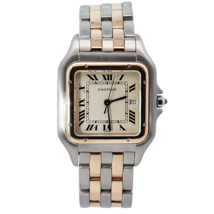 Watches Happy Jewelers Cartier Panthere 31mm Ivory Roman Dial Watch Ref W25027B6 Watches Happy Jewelers Cartier Panthere 31mm Ivory Roman Dial Watch Ref W25027B6