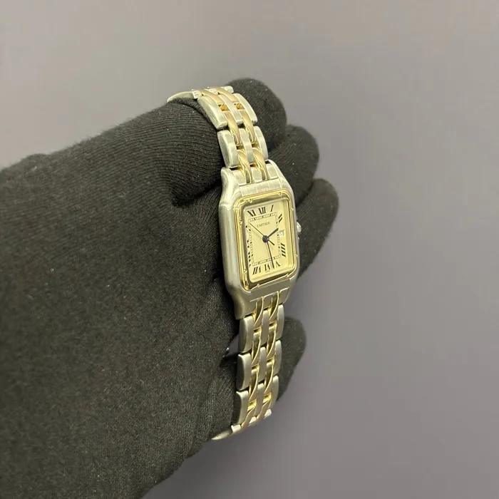 Watches Happy Jewelers Cartier Panthere 31mm Ivory Roman Dial Watch Ref W25027B6 Watches Happy Jewelers Cartier Panthere 31mm Ivory Roman Dial Watch Ref W25027B6