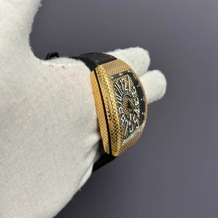 Watches Happy Jewelers Franck Muller Vanguard 43mm Gold Dial Watch Ref V 45 SC DT Watches Happy Jewelers Franck Muller Vanguard 43mm Gold Dial Watch Ref V 45 SC DT