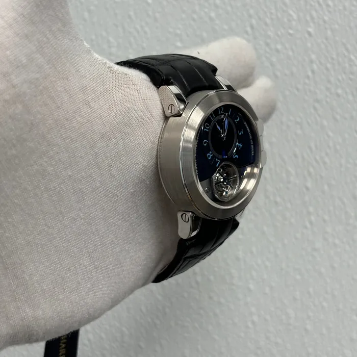 Watches Happy Jewelers Harry Winston Ocean 44mm Blue Dial Watch Ref OCEATO44WW002 Watches Happy Jewelers Harry Winston Ocean 44mm Blue Dial Watch Ref OCEATO44WW002