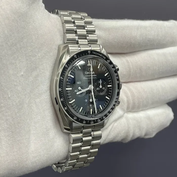 Watches Happy Jewelers Omega Speedmaster 42mm Black Dial Watch Ref 31030425001002 Watches Happy Jewelers Omega Speedmaster 42mm Black Dial Watch Ref 31030425001002
