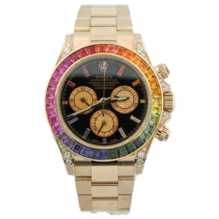 Watches Happy Jewelers Rolex Daytona 40mm Black Dial Watch Ref 116505