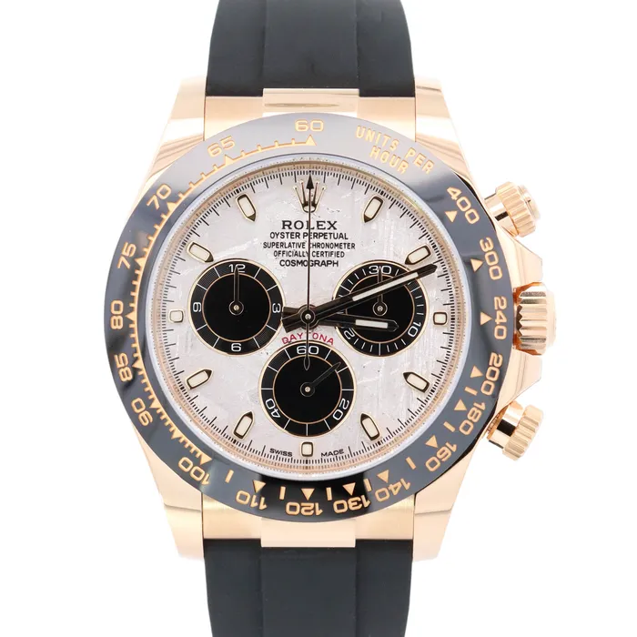 Watches Happy Jewelers Rolex Daytona 40mm Yellow Gold Meteroite Chronograph Dial Watch Reference 116518LN Watches Happy Jewelers Rolex Daytona 40mm Yellow Gold Meteroite Chronograph Dial Watch Reference 116518LN