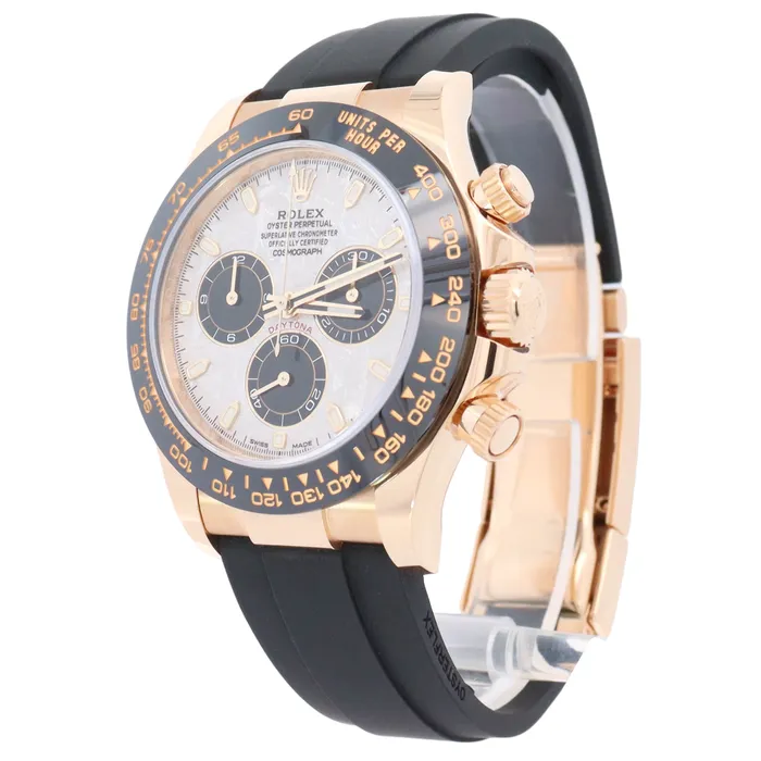 Watches Happy Jewelers Rolex Daytona 40mm Yellow Gold Meteroite Chronograph Dial Watch Reference 116518LN