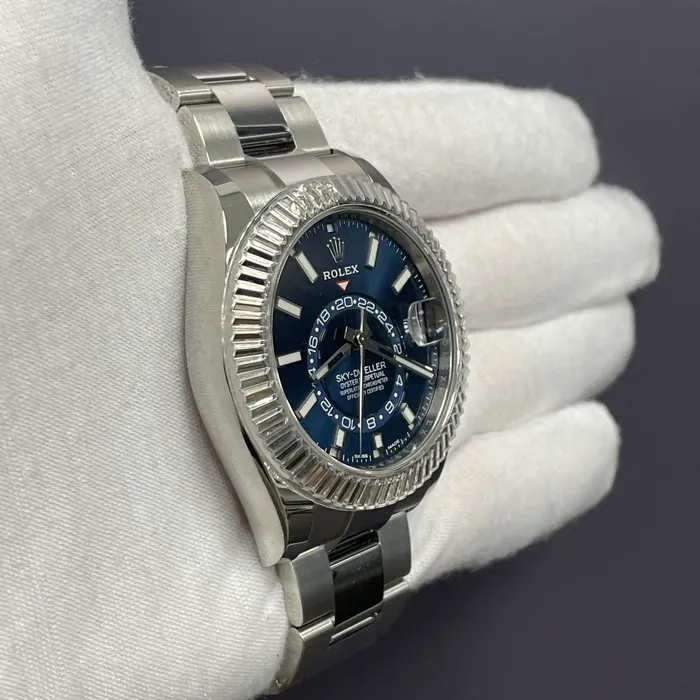 Watches Happy Jewelers Rolex SkyDweller 42mm Blue Dial Watch Ref 326934 Watches Happy Jewelers Rolex SkyDweller 42mm Blue Dial Watch Ref 326934