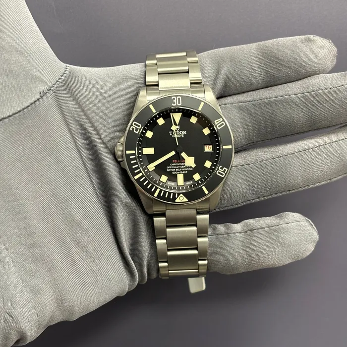 Watches Happy Jewelers Tudor Pelagos LHD 42mm Black Dial Watch Ref 25610TNL Watches Happy Jewelers Tudor Pelagos LHD 42mm Black Dial Watch Ref 25610TNL