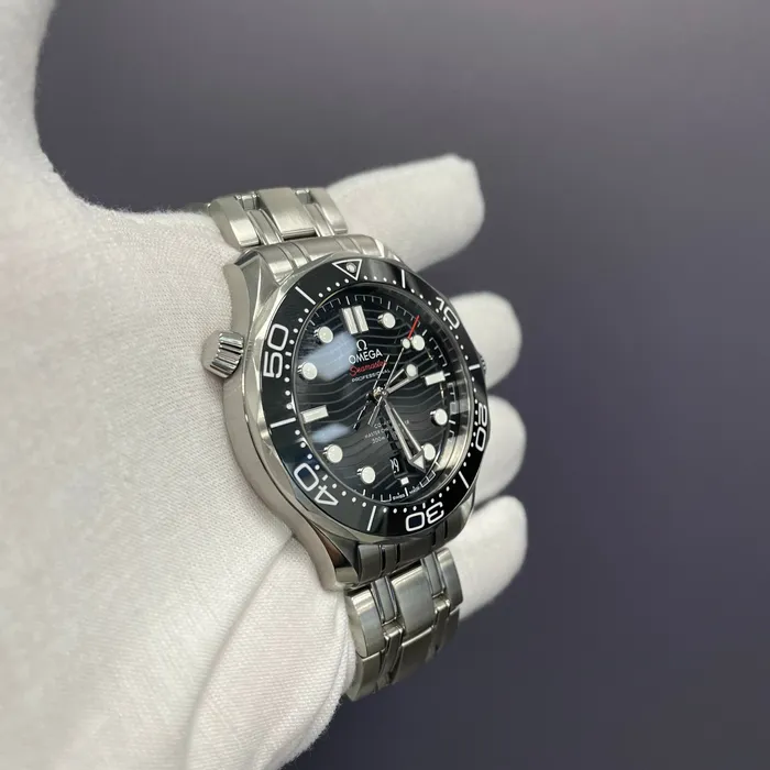 Watches Omega Seamaster 42mm Black Dial Watch Ref 21030422001001 Happy Jewelers Watches Omega Seamaster 42mm Black Dial Watch Ref 21030422001001 Happy Jewelers