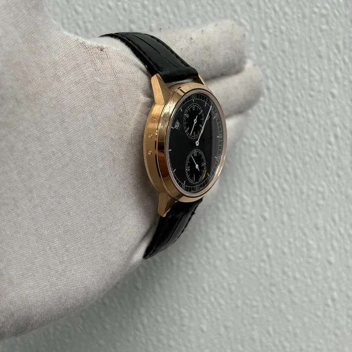Watches Patek Philippe Complications 405mm Graphite Dial Watch Ref 523550R001 Happy Jewelers Watches Patek Philippe Complications 405mm Graphite Dial Watch Ref 523550R001 Happy Jewelers