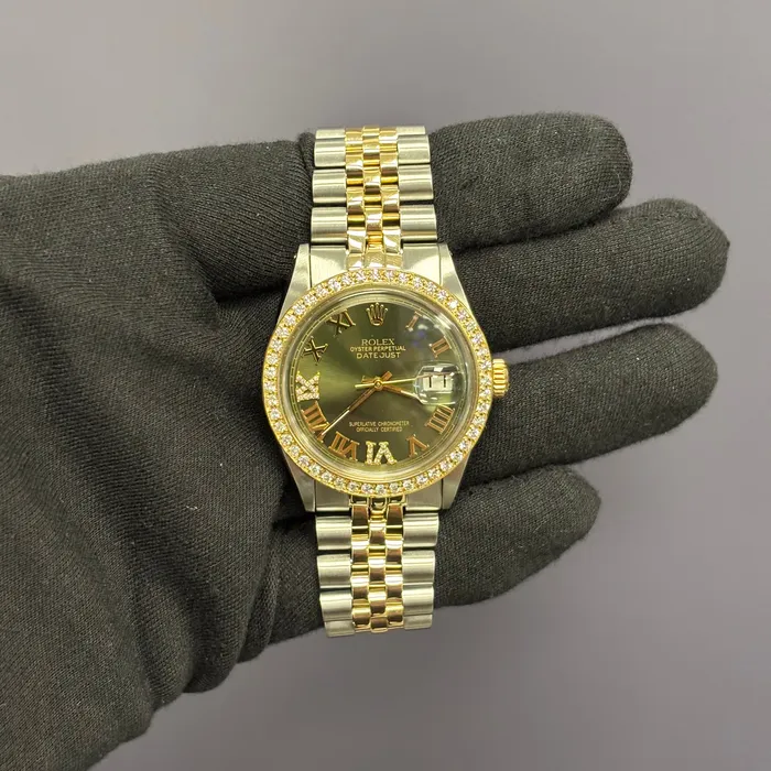 Watches Rolex Datejust 36mm Green Dial Watch Ref 1600 Happy Jewelers Watches Rolex Datejust 36mm Green Dial Watch Ref 1600 Happy Jewelers