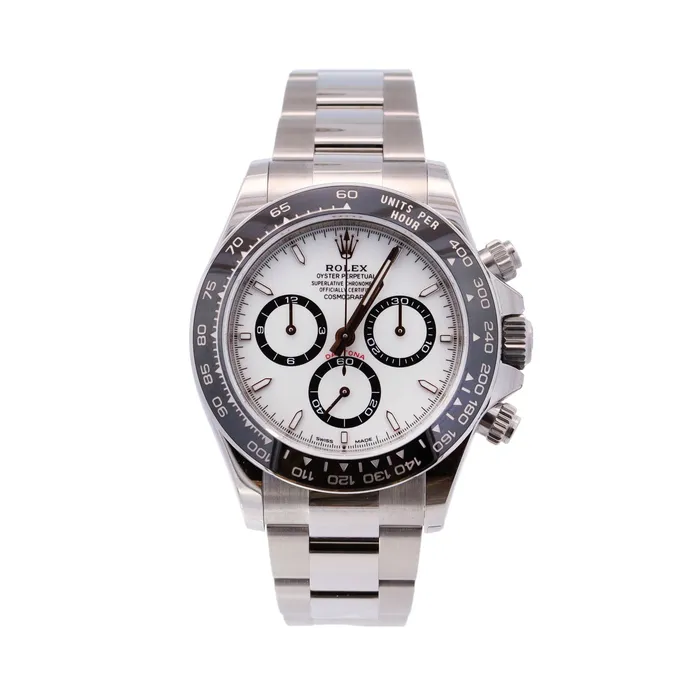 Watches Rolex Daytona 40mm White Dial Watch Ref 126500LN Happy Jewelers