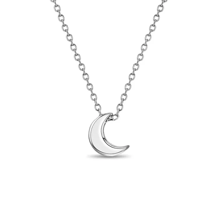 Womens Necklaces Necklaces Crescent Moon Womens Necklace Sterling Silver