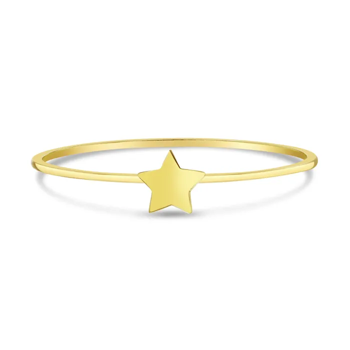 Womens Rings Rings 14k Gold Star Womens Ring