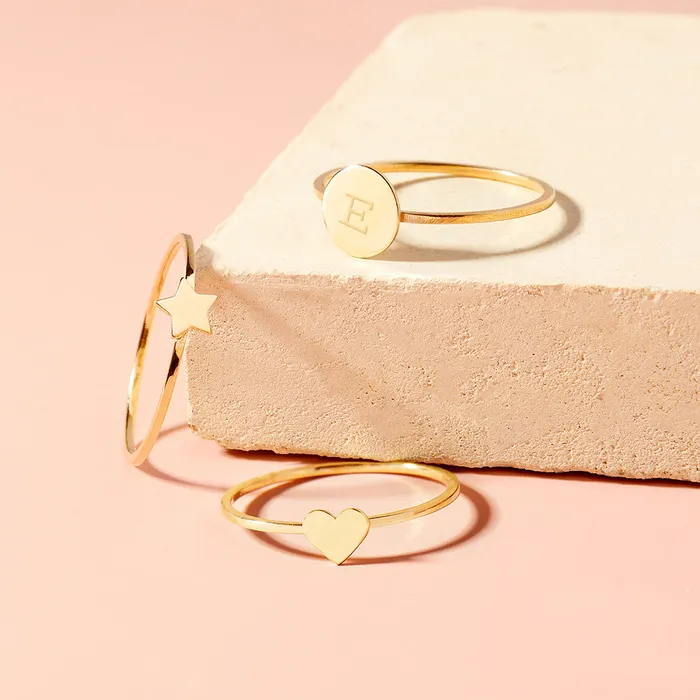 Womens Rings Rings 14k Gold Star Womens Ring
