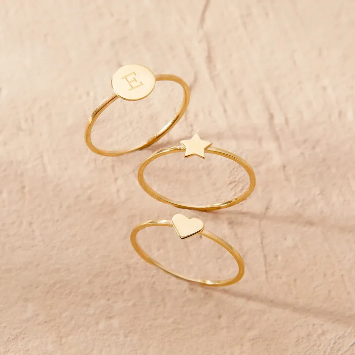 Womens Rings Rings 14k Gold Star Womens Ring
