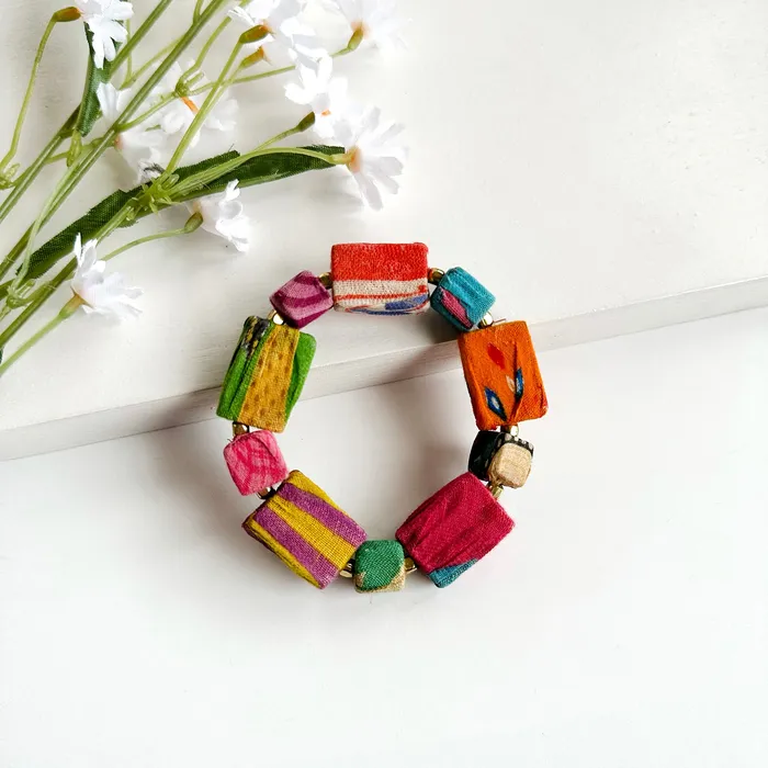 WorldFinds Bracelets Edged Kantha Bracelet