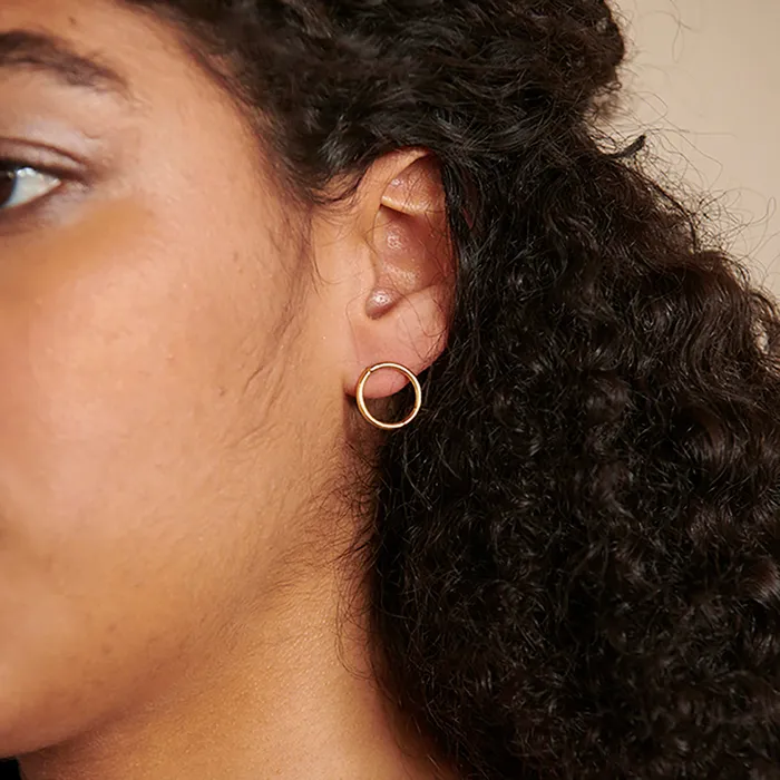 WorldFinds Double Hoop Posts Earrings