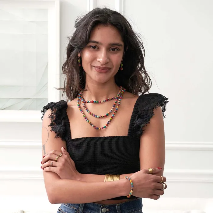 WorldFinds Necklaces Kantha Bead Long Necklace